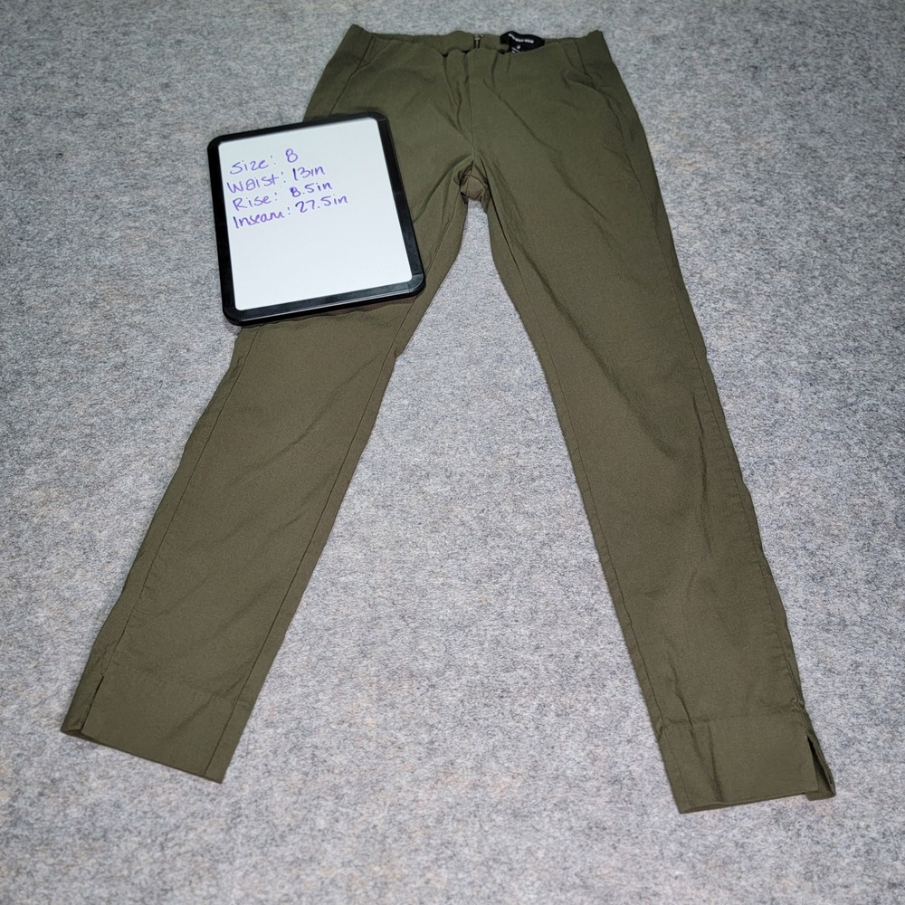 Who What Wear Olive Green Career Work Office Casual Pants Size 8